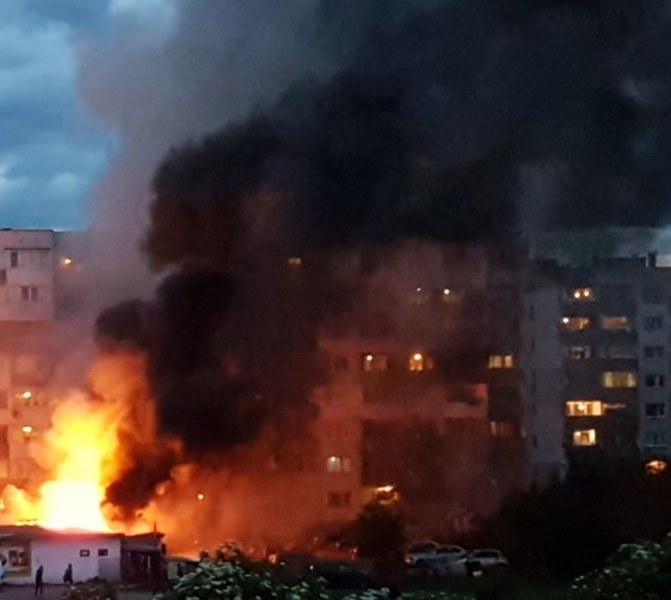 Огромен пожар избухна в София! Коли и дървета изгоряха за секунди ВИДЕО