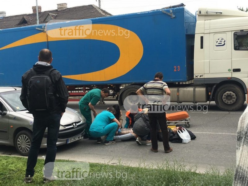 21-годишната пешеходка, която пострада при инцидент в Пловдив, е със счупен крак