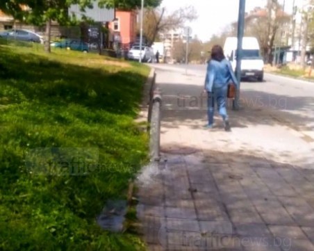 Вода шурти като гейзер от пожарен кран, пловдивски булевард е наводнен ВИДЕО