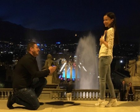 Габи от пловдивското трио “Сопрано“ се сгоди в Барселона