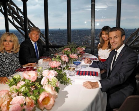 Тръмп и Макрон се срещат на четири очи