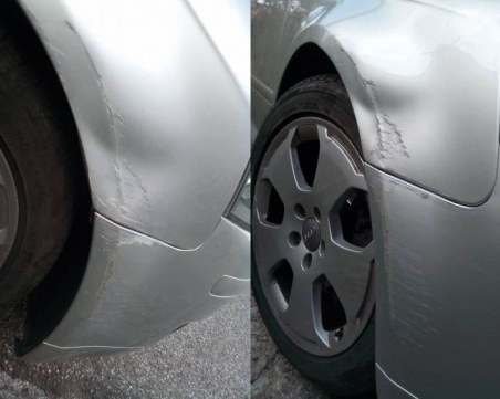 Съпруга изтряска колата на мъжа си, “колеги“ му дават съвети СНИМКИ