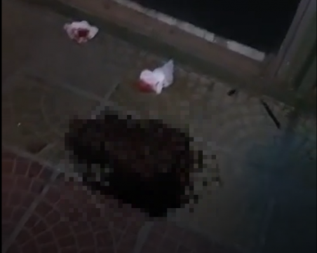 Локва кръв в Изгрев! Човек е откаран в болница, а кой ще почисти? ВИДЕО