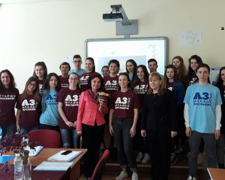 Ученици от Френската гимназия - посланици на Европейския парламент