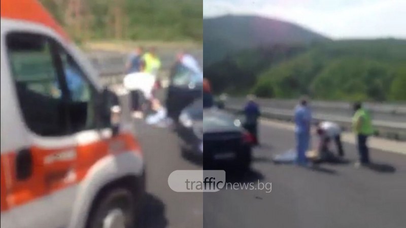 33-годишен моторист загина на магистрала Тракия ВИДЕО