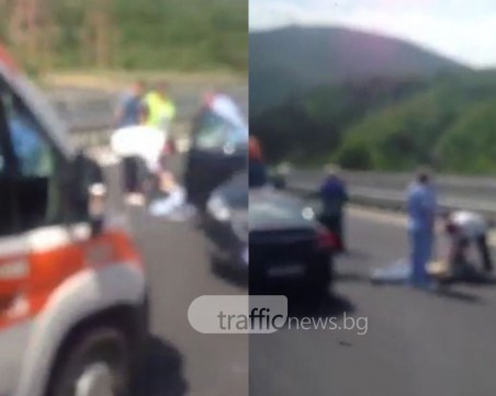 33-годишен моторист загина на магистрала Тракия ВИДЕО