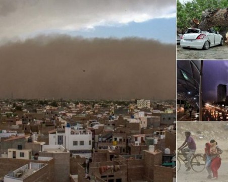 Пясъчна буря се разрази в Индия! 77 души загинаха СНИМКИ