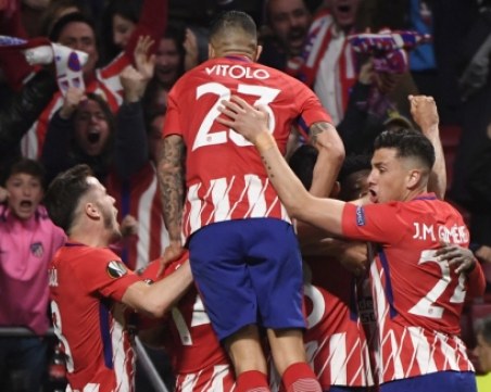 Атлетико укроти Арсенал и е на финал в Лига Европа