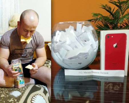 Млад мъж спечели Айфон 8 със селфи с пловдивските бисквити само с краве масло ВИДЕО и СНИМКИ