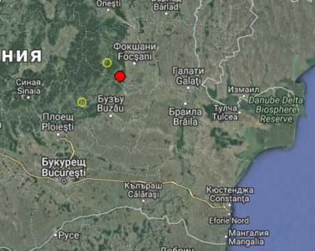 Земен трус с магнитуд 3.4 по скалата на Рихтер разлюля Румъния
