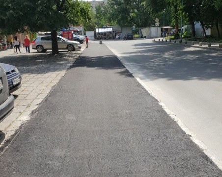 Обновиха важен тротоар в район “Източен“ СНИМКИ