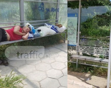 Светкавична реакция на Общината - търсят спящата по пейки пловдивчанка СНИМКИ