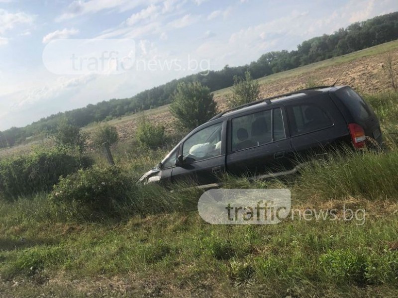 Хеттрик от катастрофи на пътя Чирпан - Пловдив СНИМКИ