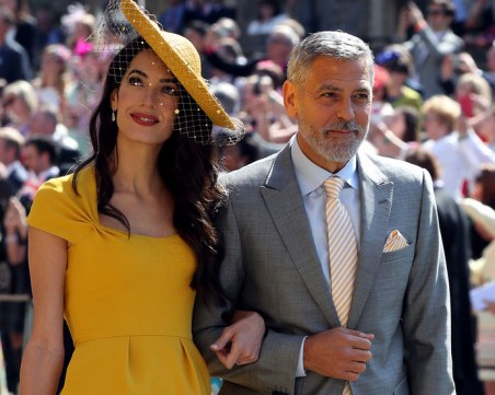 Джордж Клуни е сред късметлиите, танцували с Меган на кралската сватба