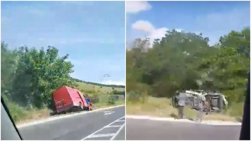 Тежка катастрофа стана преди минути на пътя Пловдив-Карлово ВИДЕО