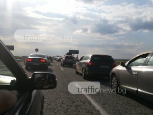 Зверска тапа на АМ Тракия в посока Пловдив СНИМКИ