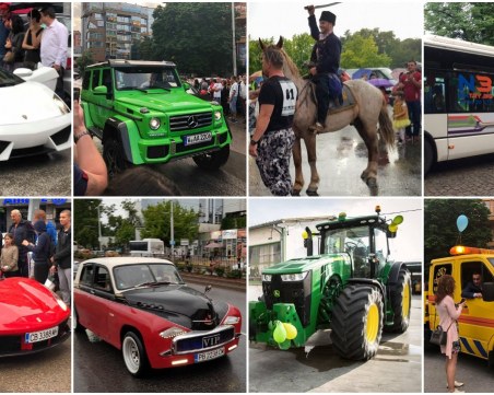 От кон до ферари, от трактор до ламборгини! Най-атрактивните автомобили на балове 2018 СНИМКИ