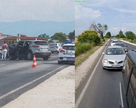 Зверска тапа се образува към Пловдив заради тежката катастрофа в село Труд СНИМКИ
