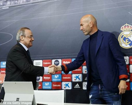 Зидан се махнал от Реал заради трансферна свада с президента
