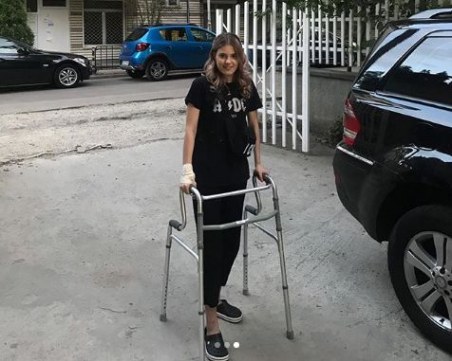 Моделката Кристин Илиева направи първи крачки