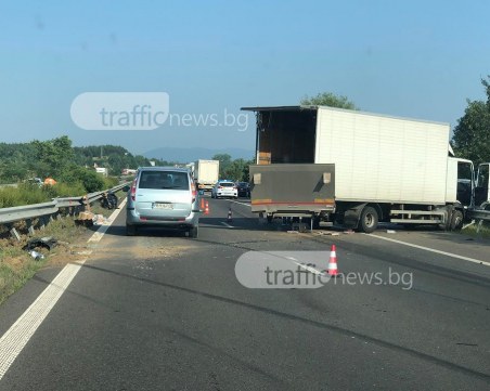 Тежка катастрофа на АМ Тракия! Образува се голямо задръстване СНИМКИ