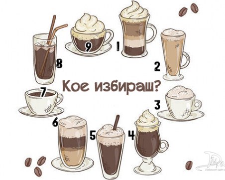 Избери си кафе и разбери какво те очаква в най-близко бъдеще