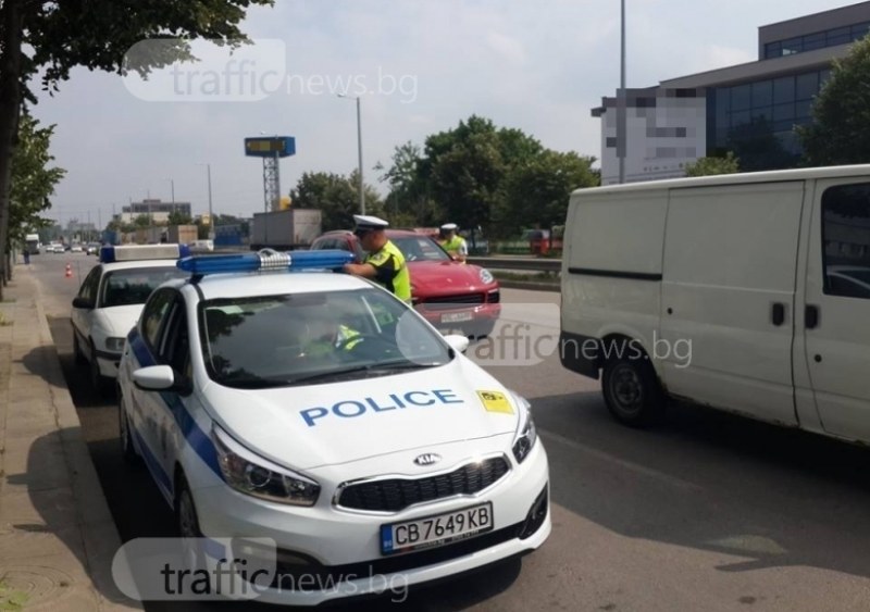 Джигит си спретна гонка с полицаи край Пловдив, оказа се пиян
