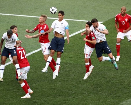 Освиркаха Франция и Дания на Лужники