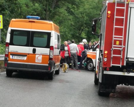 Линейка предизвика верижно меле, мъж е леко пострадал СНИМКИ