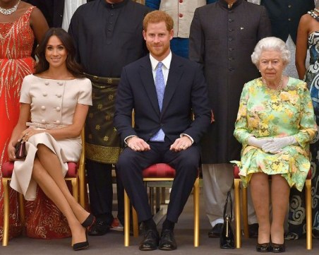 Принц Хари и херцогиня Меган на прием в Бъкингамския дворец СНИМКИ