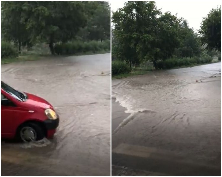 Малкото Черно море е в Сливен! Потоп покоси града, колите станаха подводници ВИДЕО