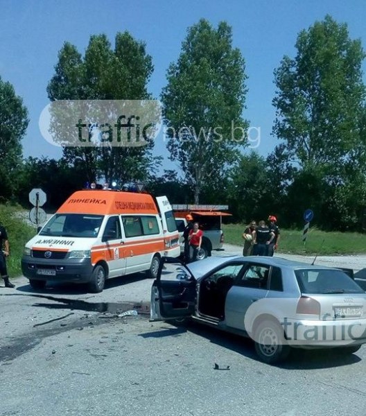 Тежка катастрофа на 9-и километър в Пловдив, има пострадали СНИМКА