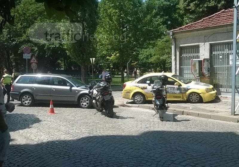 Пешеходката в Кючука била пометена след катастрофа между две коли СНИМКИ