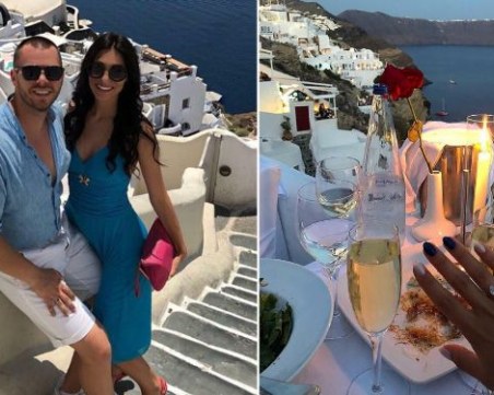 Бивша адреналинка от Асеновград се сгоди на най-романтичния гръцки остров СНИМКИ