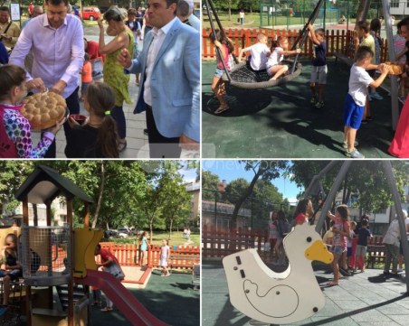 Откриха поредната детска площадка в централната част на Пловдив, предстоят още СНИМКИ