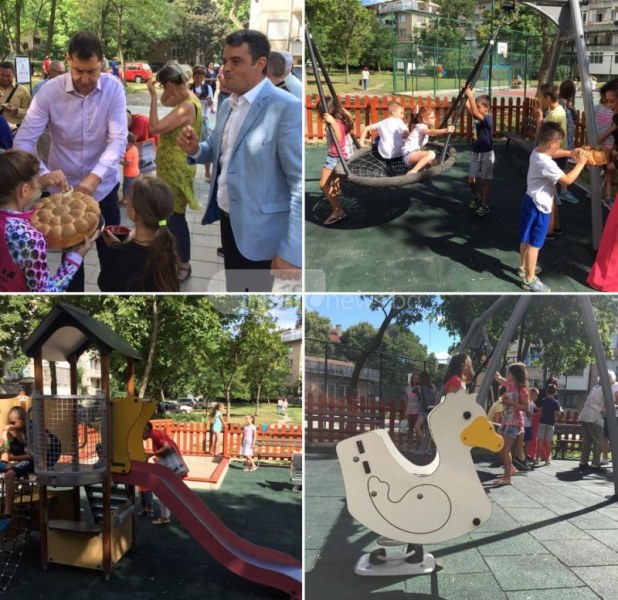 Откриха поредната детска площадка в централната част на Пловдив, предстоят още СНИМКИ