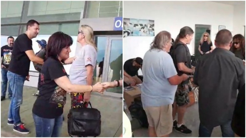 Iron Maiden кацнаха на летище Пловдив! Иван Тотев ги посрещна ВИДЕО