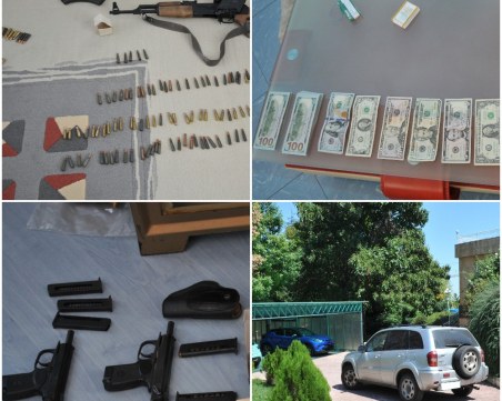 Намериха оръжия и пари в дома на общинския съветник Бенчо Бенчев СНИМКИ+ВИДЕО