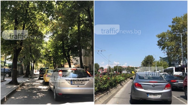 Блокадата в центъра на Пловдив продължава! Задръстванията са целодневно СНИМКИ