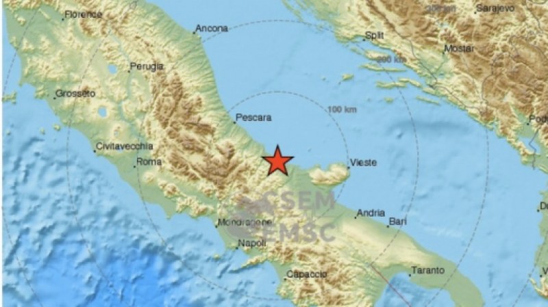 Силно земетресение удари Италия