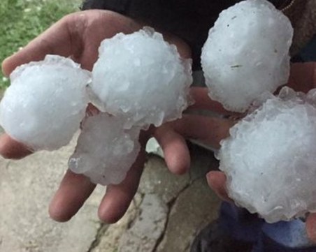 25 см - най-едрата градушка в Европа