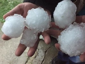 25 см - най-едрата градушка в Европа