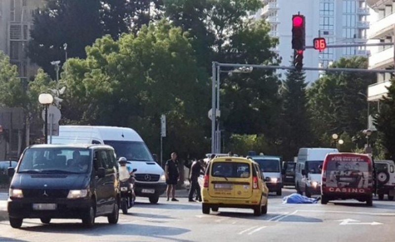 Труп на мъж лежи на кръстовище в Слънчев бряг СНИМКИ