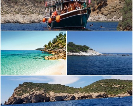 Разходка с лодка! Да обиколиш Тасос за един ден по вода СНИМКИ