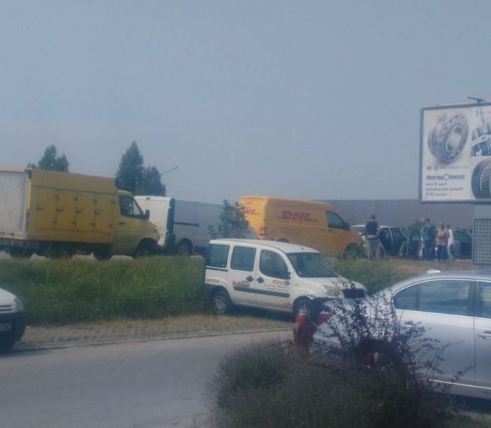 Верижна катастрофа затапи един от изходите на Пловдив СНИМКИ