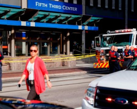 Стрелба в банка в Синсинати, има ранени СНИМКИ