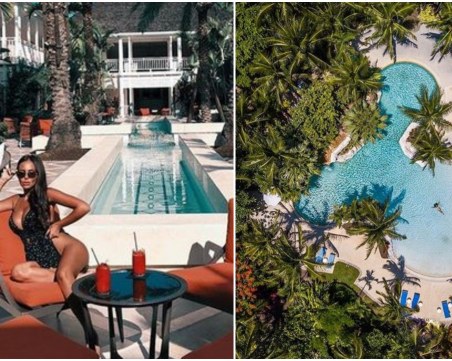 Николета Лозанова отново потъна в разкош! Снима се сред палми на Бахамите СНИМКА