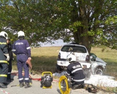 36-годишна шофьорка се заби в дърво край пътя, загина намясто