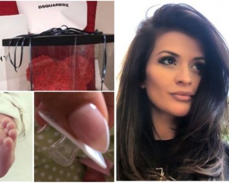 С луксозни подаръци затрупаха Преслава след раждането