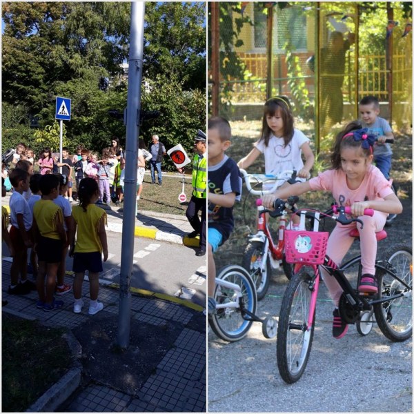 Малчугани в Пловдив учат безопасност на движението по забавен начин СНИМКИ